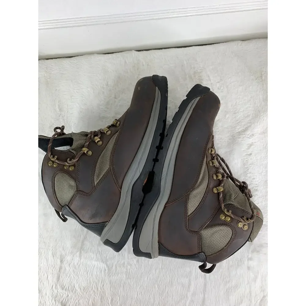 NORTIV 8 Men’s Brown Steel Toe Waterproof Work Boots Size 11